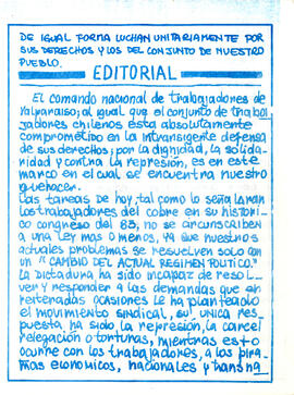 Los trabajadores recurren a sus históricos instrumentos de lucha: paro, huelga, protesta. (4)