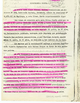 En lo principal, recurre de amparo a favor de las personas indica. (1)