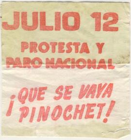 ¡Que se vaya Pinochet!