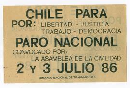 Chile para por: Libertad…