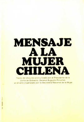 Mensaje a la mujer chilena (2)