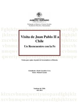 Tesis: Visita de Juan Pablo II a Chile...