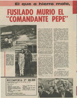 Fusilado murio el "Comandante Pepe" (1)