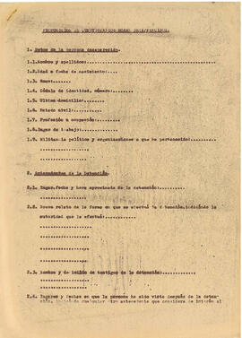 Proposición de cuestionarios sobre desaparecidos. (1)