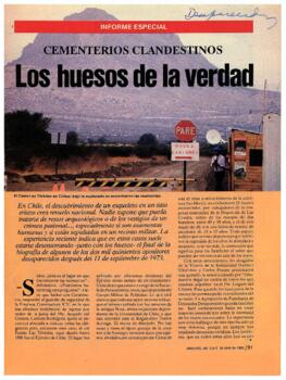 Cementerios Clandestinos: Los huesos de la verdad