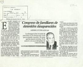 Congreso de familiares de detenidos desaparecidos