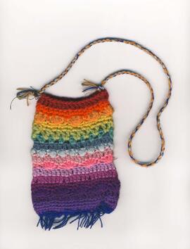 Bolsito de lana multicolor