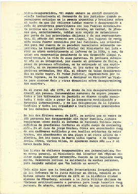 Los Detenidos Desaparecidos. El capítulo más dramático de la tragedia chilena. (6)