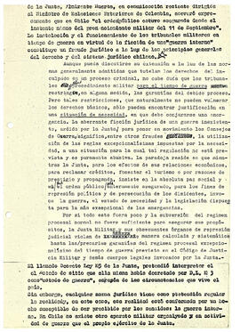 El carácter antijurídico de los procesos contra partidarios y simpatizantes del gobierno de la Un...