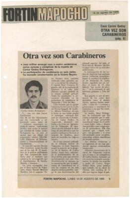 Otra vez son Carabineros...
