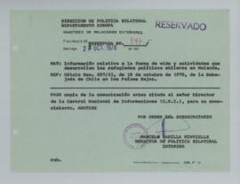 [Memorandum Reservado N°147 - Ministerio de Relaciones Exteriores - Dirección de Política Bilater...