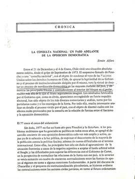 La consulta nacional: un paso adelante de la oposición democrática (1)