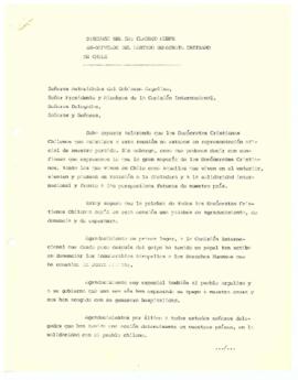 Discurso del sr. Claudio Muepe, ex-diputado del Partido Demócrata Cristiano de Chile