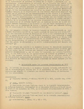 Informe del Experto sobre la cuestión de la suerte de las personas desaparecidas en Chile (12)