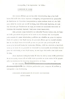 Comunicado de prensa