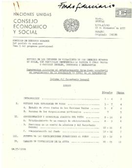 Informe del Secretario General