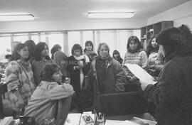 Mujeres en toma de Universidad de Chile