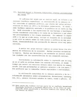 Psicología del miedo en las situaciones de represión política (22)