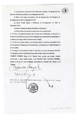 Corte de Apelaciones, Secretaría Criminal, Causa de Fuero, Ingreso N°2182-98 (15)