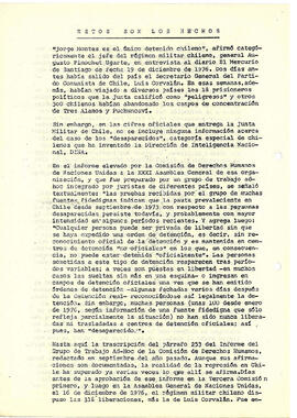 Los Detenidos Desaparecidos. El capítulo más dramático de la tragedia chilena. (4)