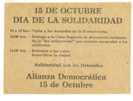 Día de la solidaridad