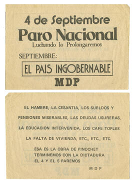 Paro nacional