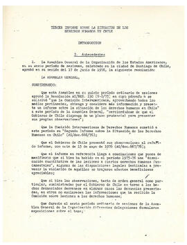 Tercer informe sobre la situación de los derechos humanos en Chile (3)