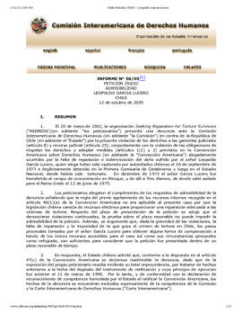 Informe de Admisibilidad (CIDH (1)