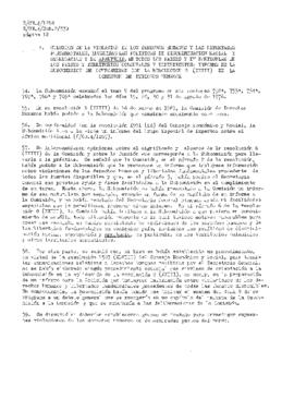 Informe de la Subcomisión de prevención de discriminaciones y protección a las minorías sobre su ...