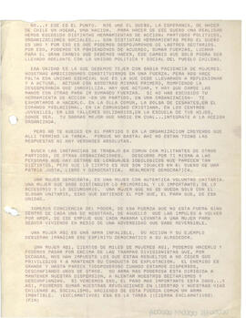 Mensaje 612 titulo: Discurso (2)