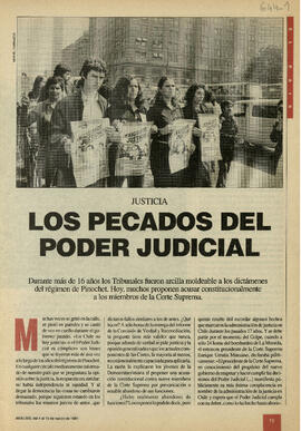 Los pecados del poder judicial (1)