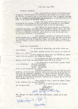 Carta Estocolmo, Mayo 1983