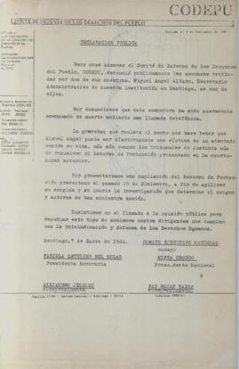 Declaración pública