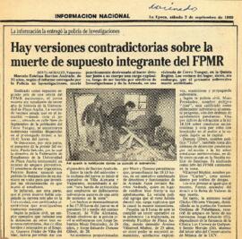 Recorte de prensa FPMR