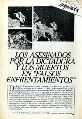 "Los Asesinados por la Dictadura (1)