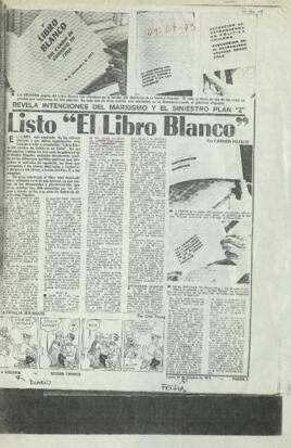 Listo "El libro blanco" revela intenciones del marxismo y el siniestro Plan Z