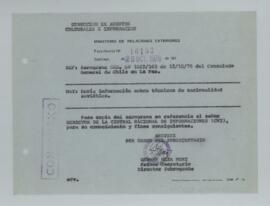 [Memorandum N°16193 - Ministerio de Relaciones Exteriores - Dirección de Asuntos Culturales e Inf...