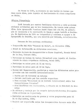 Las agrupaciones de familiares de desaparecidos chilenos en Europa. (3)