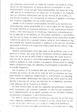 Declaración sobre conflicto Chile-Argentina por el Canal del Beagle (5)