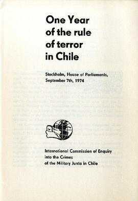 One year of the rule of terror in Chile (3)