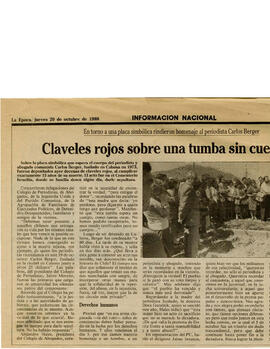 "Claveles rojos sobre tumba sin cuerpo" (1)