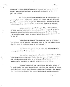 Discurso del sr. Claudio Muepe, ex-diputado del Partido Demócrata Cristiano de Chile (5)