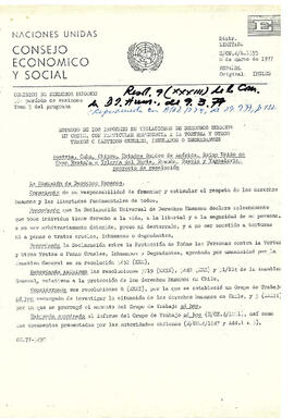 Estudio de los informes de violaciones de derechos humanos con particular referencia a la tortura...