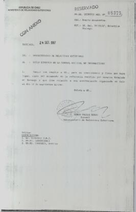 RR.EE (SUBSEC) Oficio Reservado Nº 8375