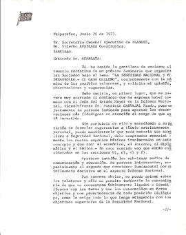 Carta sobre Seminario de Seguridad Nacional y Desarrollo (1)