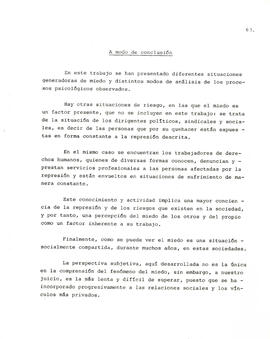 Psicología del miedo en las situaciones de represión política (66)