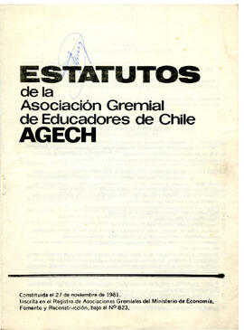 Estatuto de la Asociación Gremial de Educadores de Chile (1)