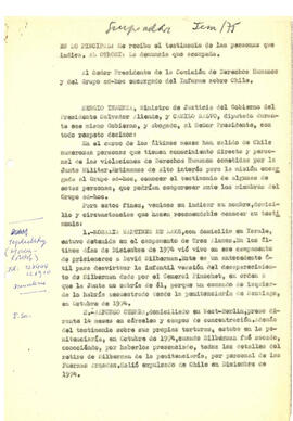 En lo principal: Se reciba el testimonio de las personas que indica. AL OTROSI: la denuncia que a...