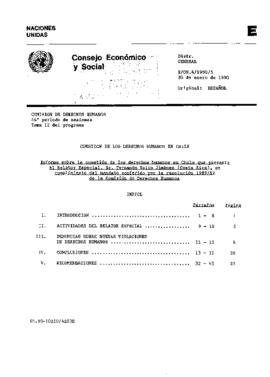 Cuestión de los Derechos Humanos en Chile (1)