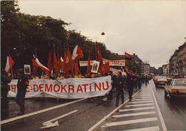 Marcha de chilenos en Copenhague